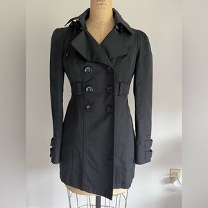 New York & Company Black Rain Coat